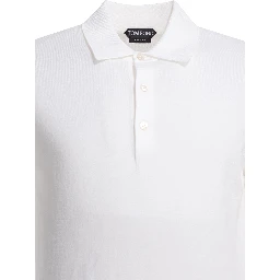 Cotton knit polo shirt