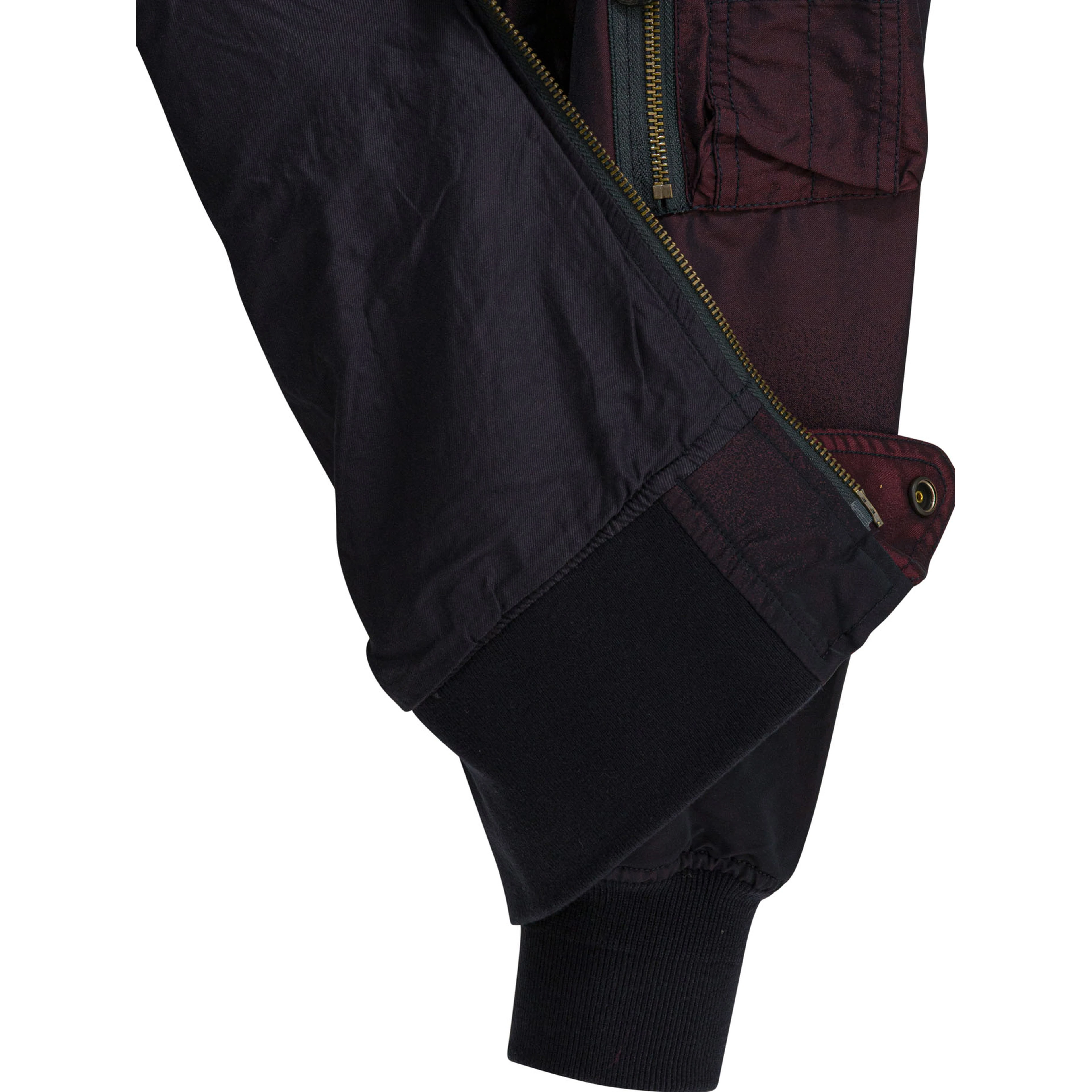 Solid-colored bomber jacket