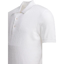 Cotton knit polo shirt