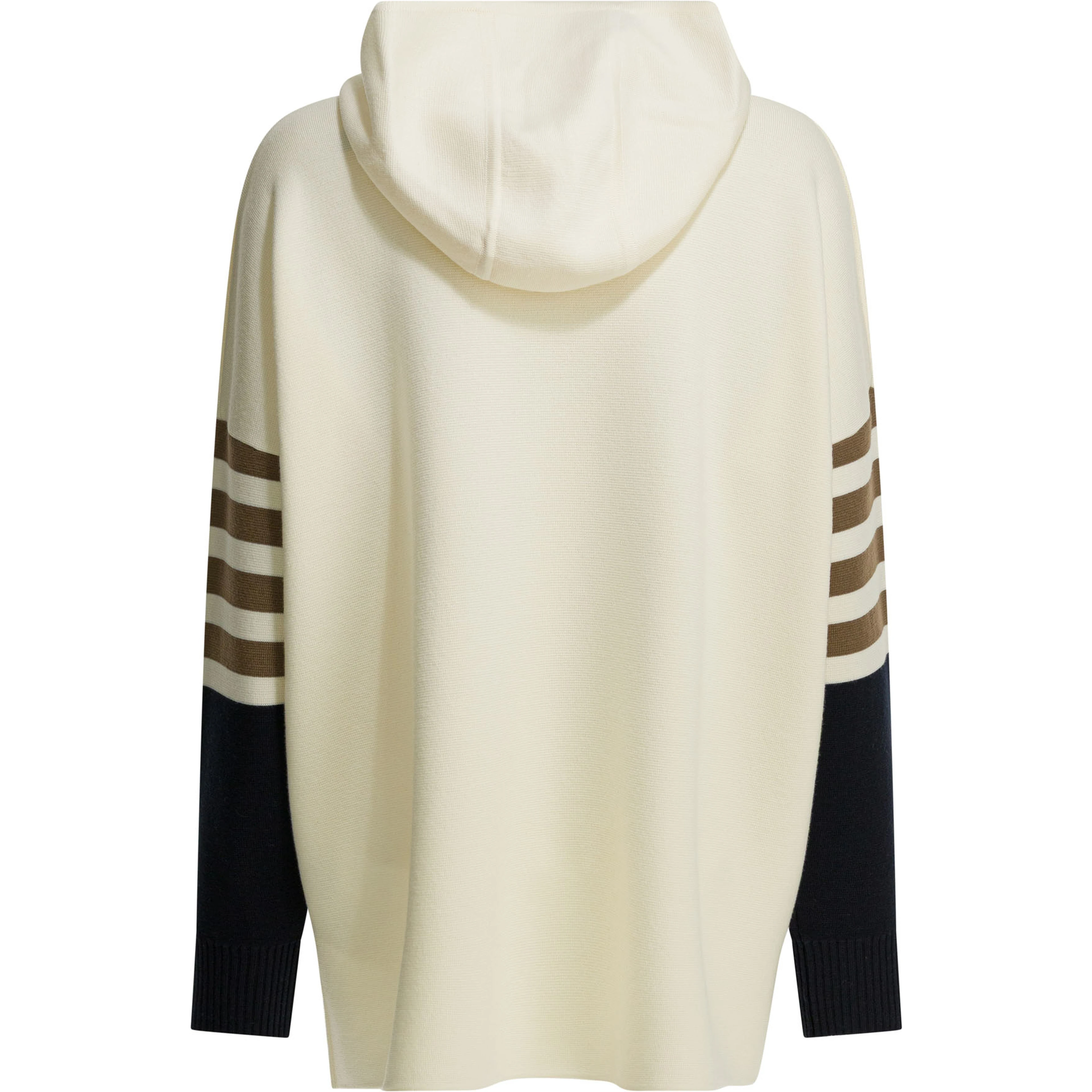 Virgin wool hooded sweater