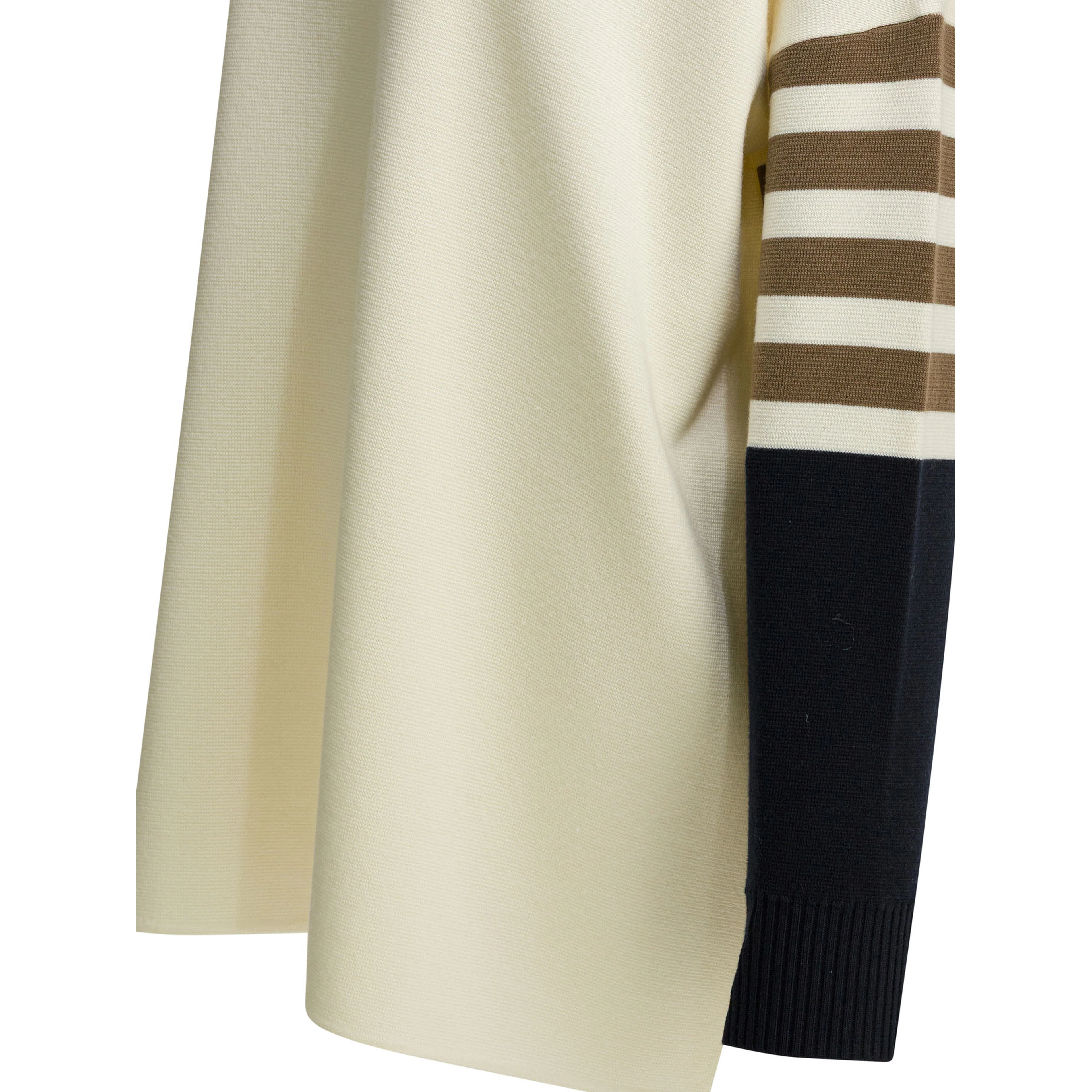 Virgin wool hooded sweater