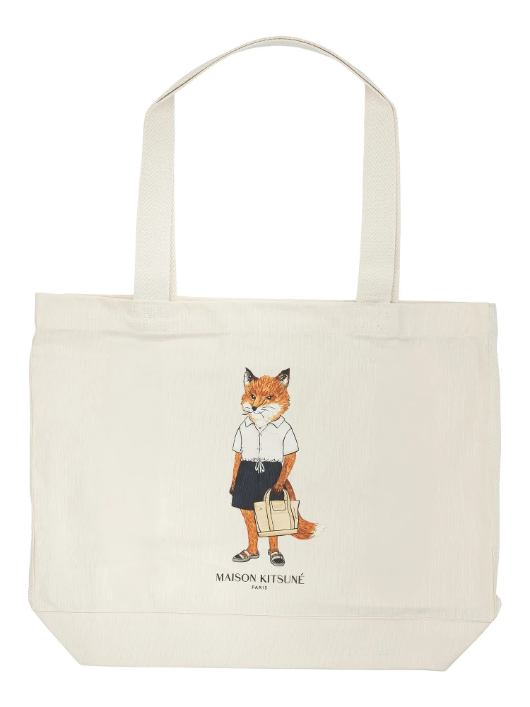 "Dressed Fox" large shoulder bag