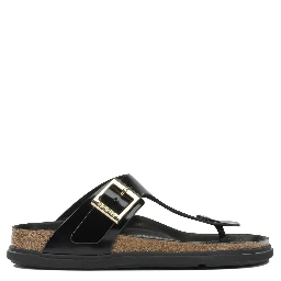 "Gizeh Droplet Buckle" low sandals