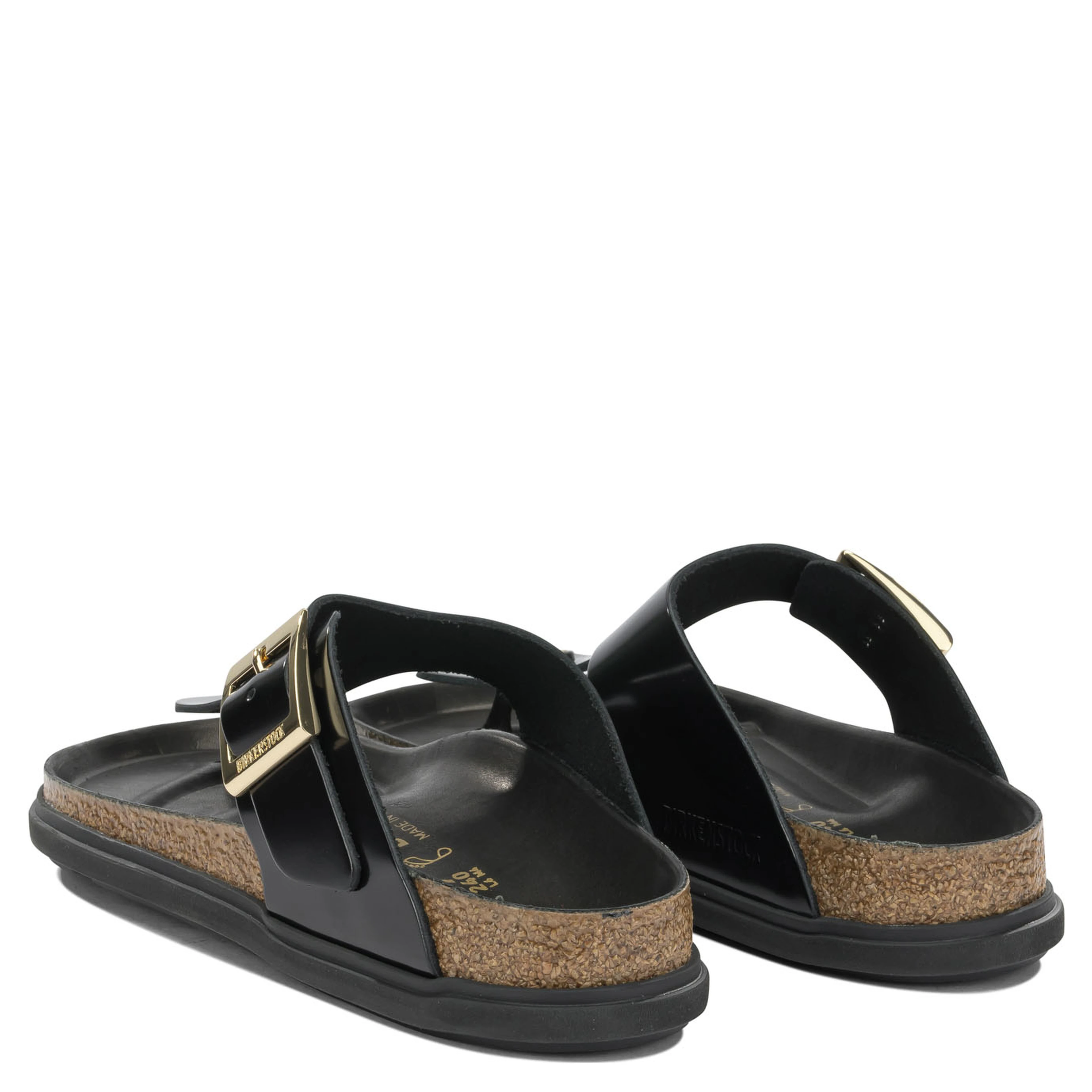 "Gizeh Droplet Buckle" low sandals