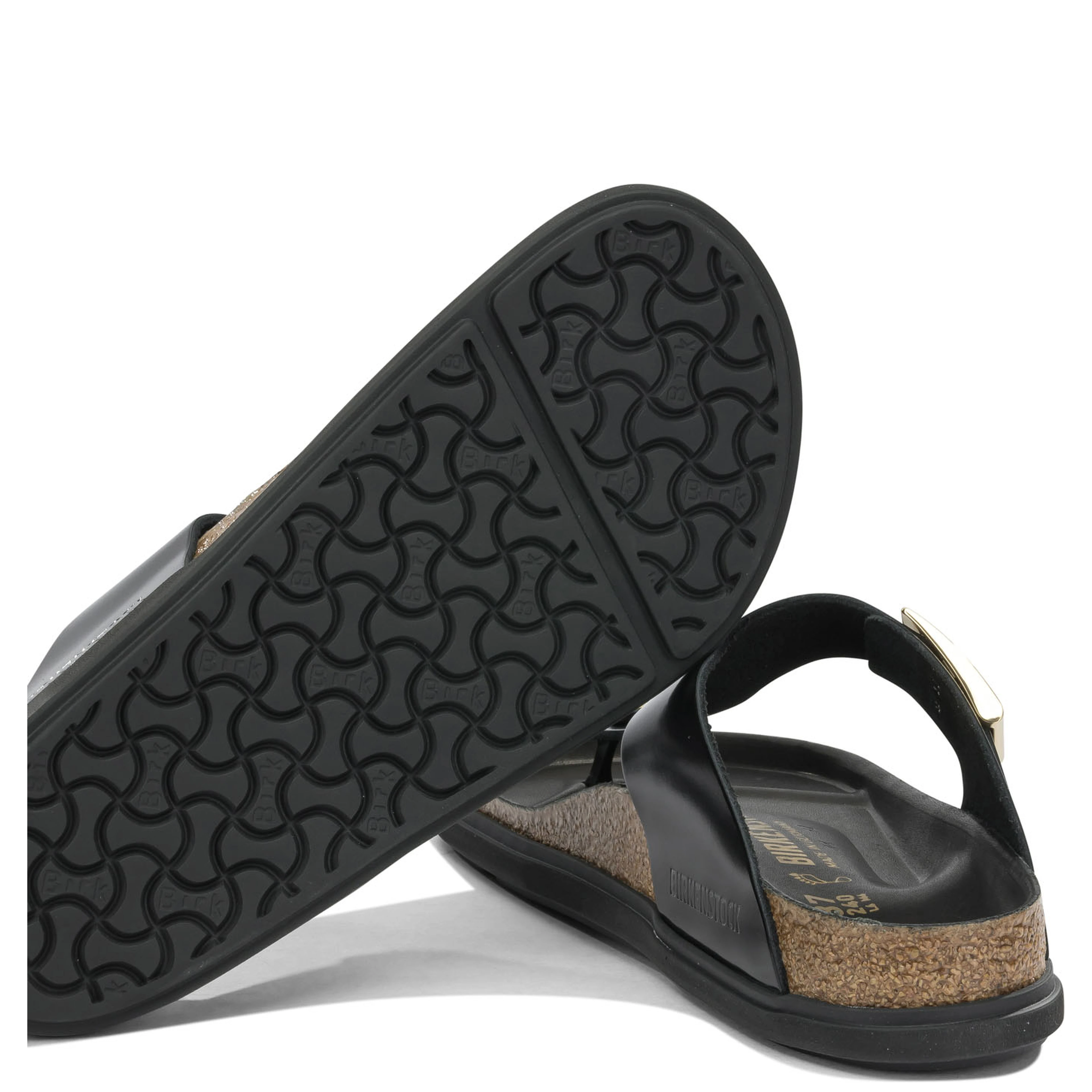 "Gizeh Droplet Buckle" low sandals