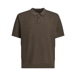 "Tech Knit" Polo shirt with buttons