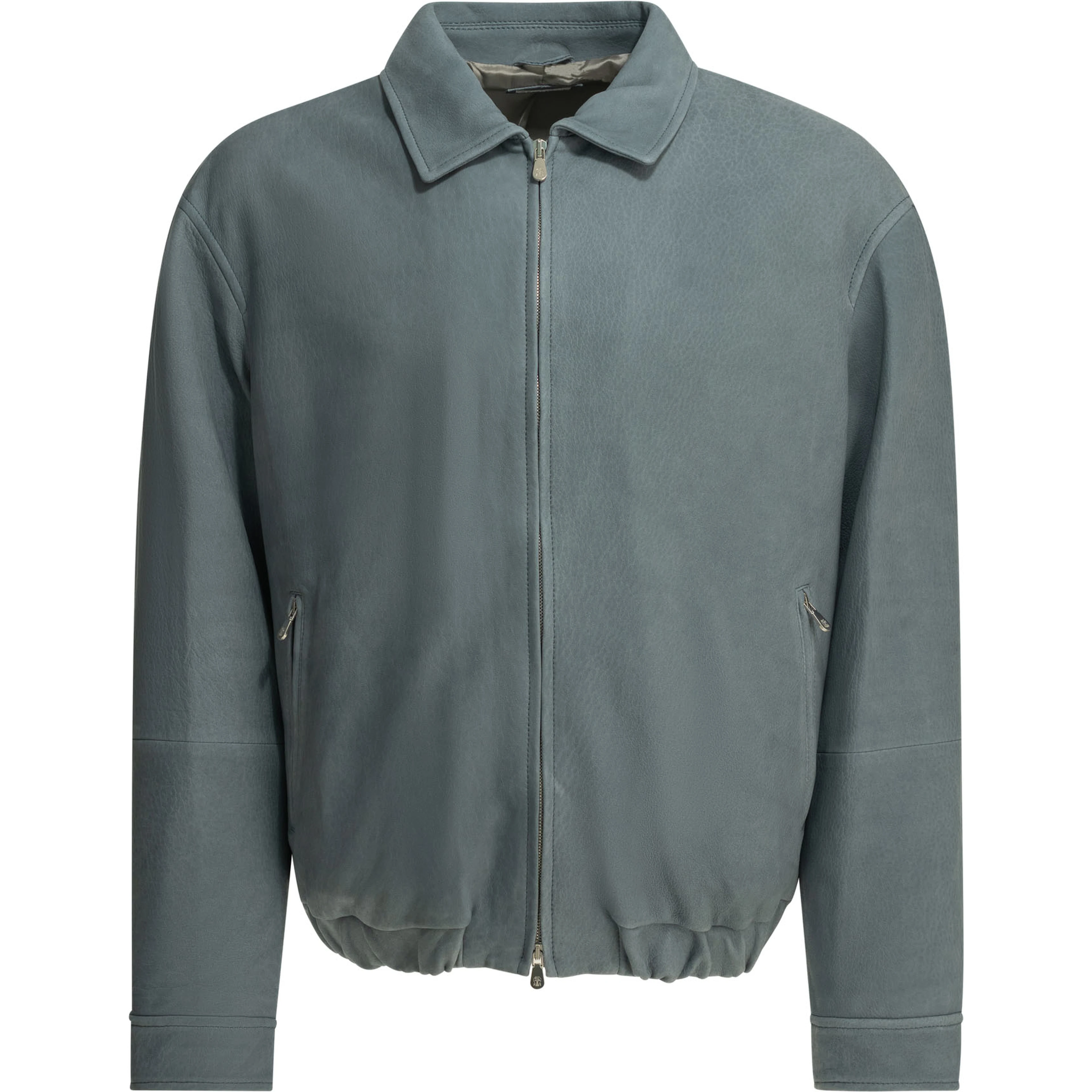 Nubuck leather jacket