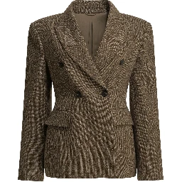 Double-breasted wool blazer