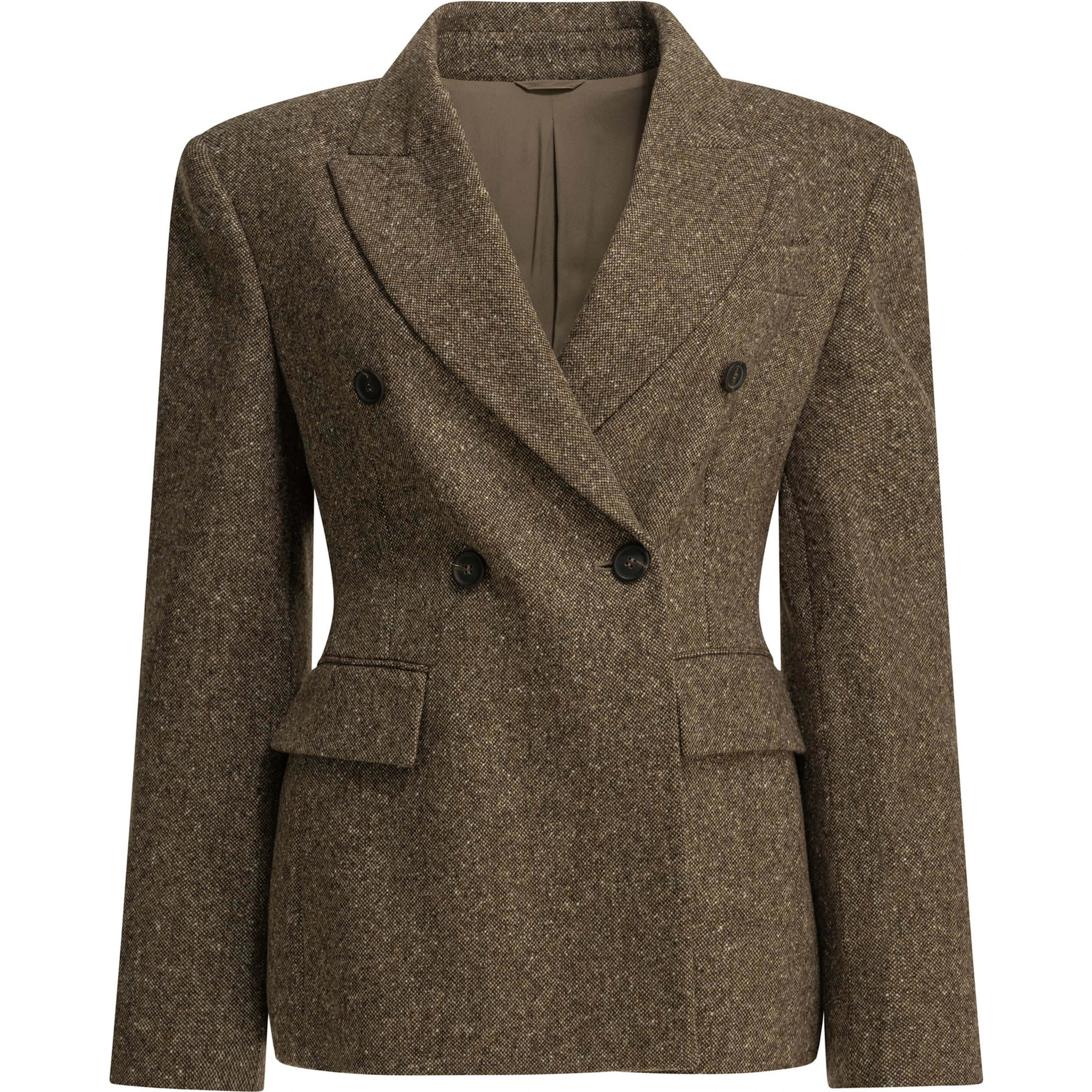 Double-breasted wool blazer