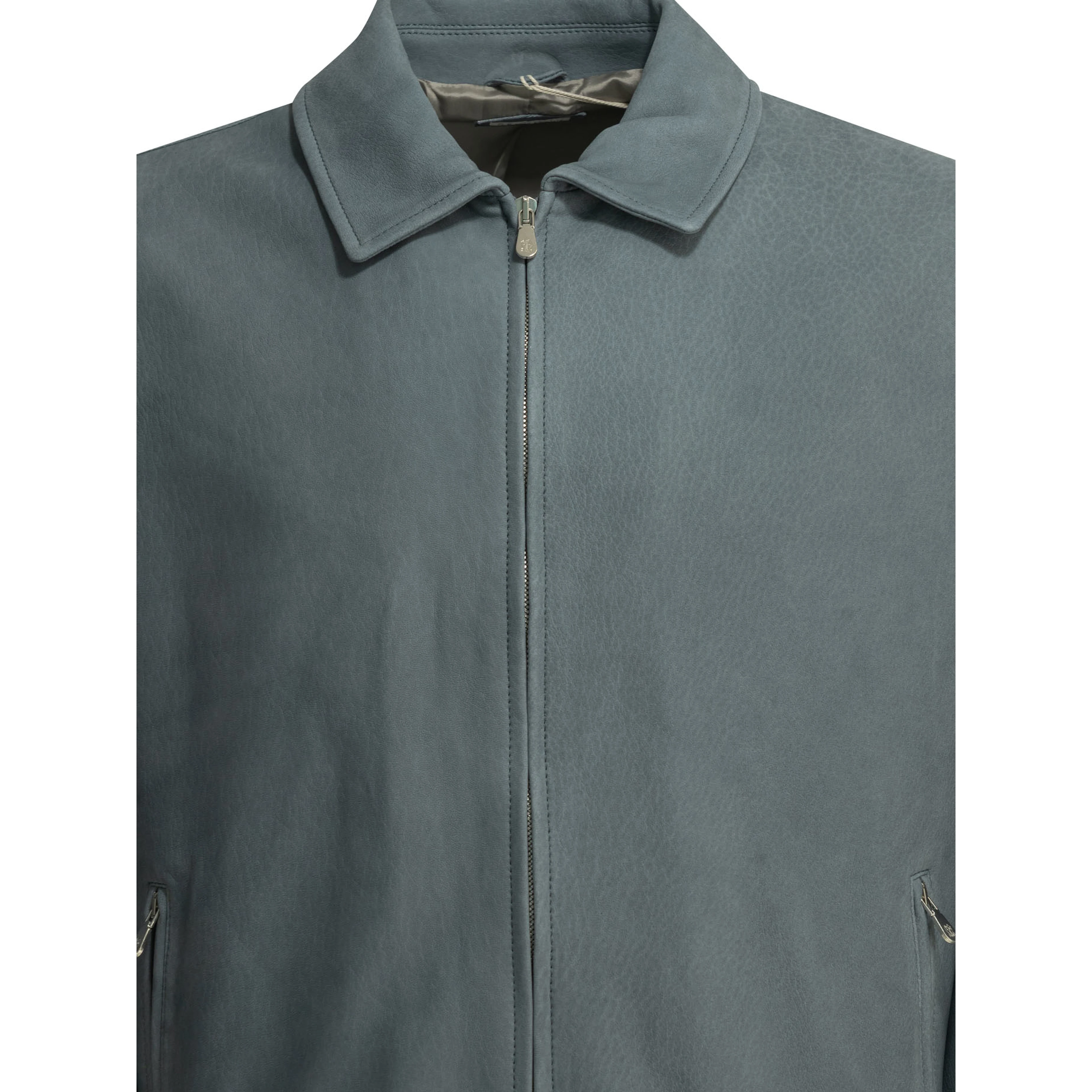 Nubuck leather jacket