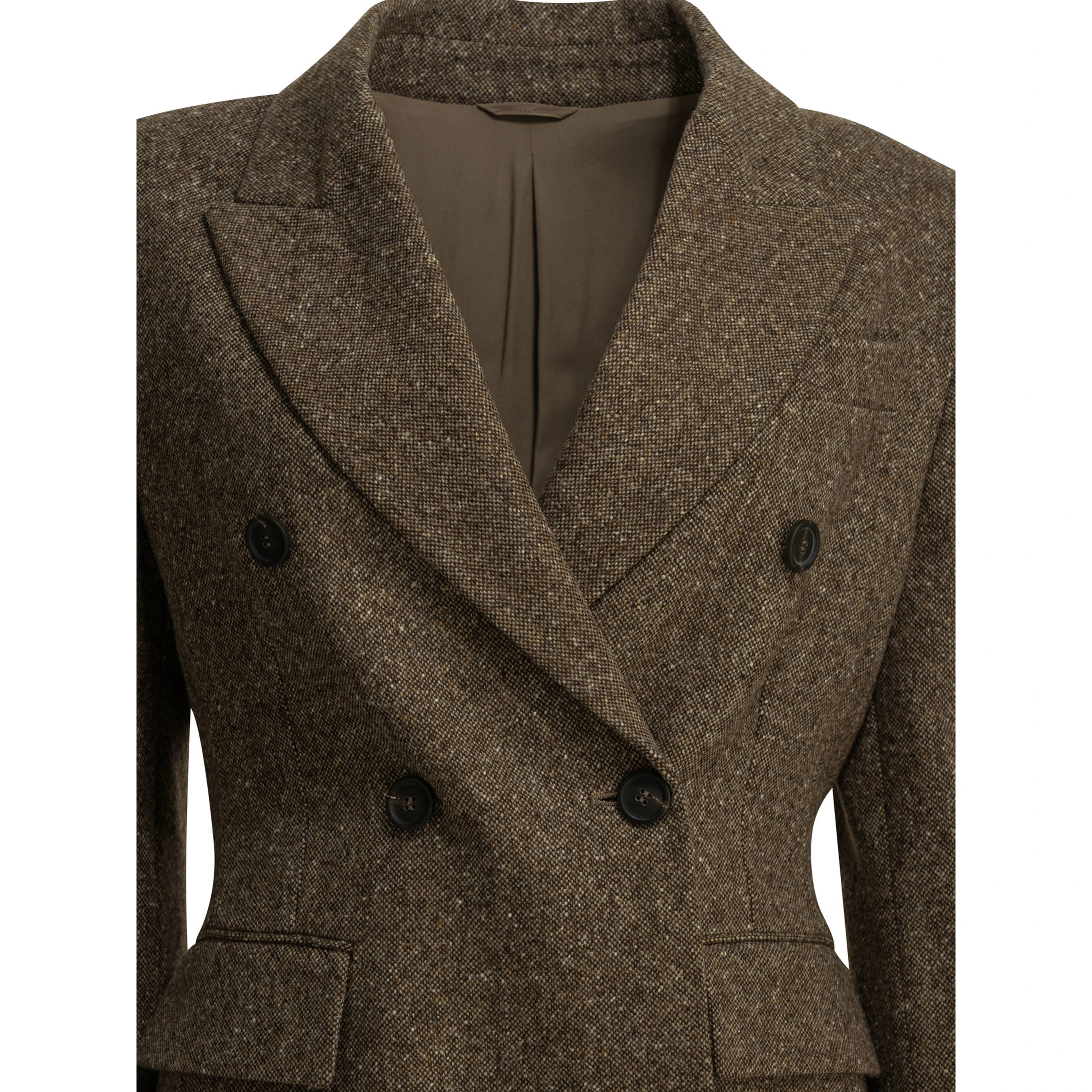 Double-breasted wool blazer