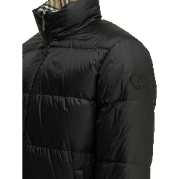 "Snowdon Check Reversible" Short Down Jacket