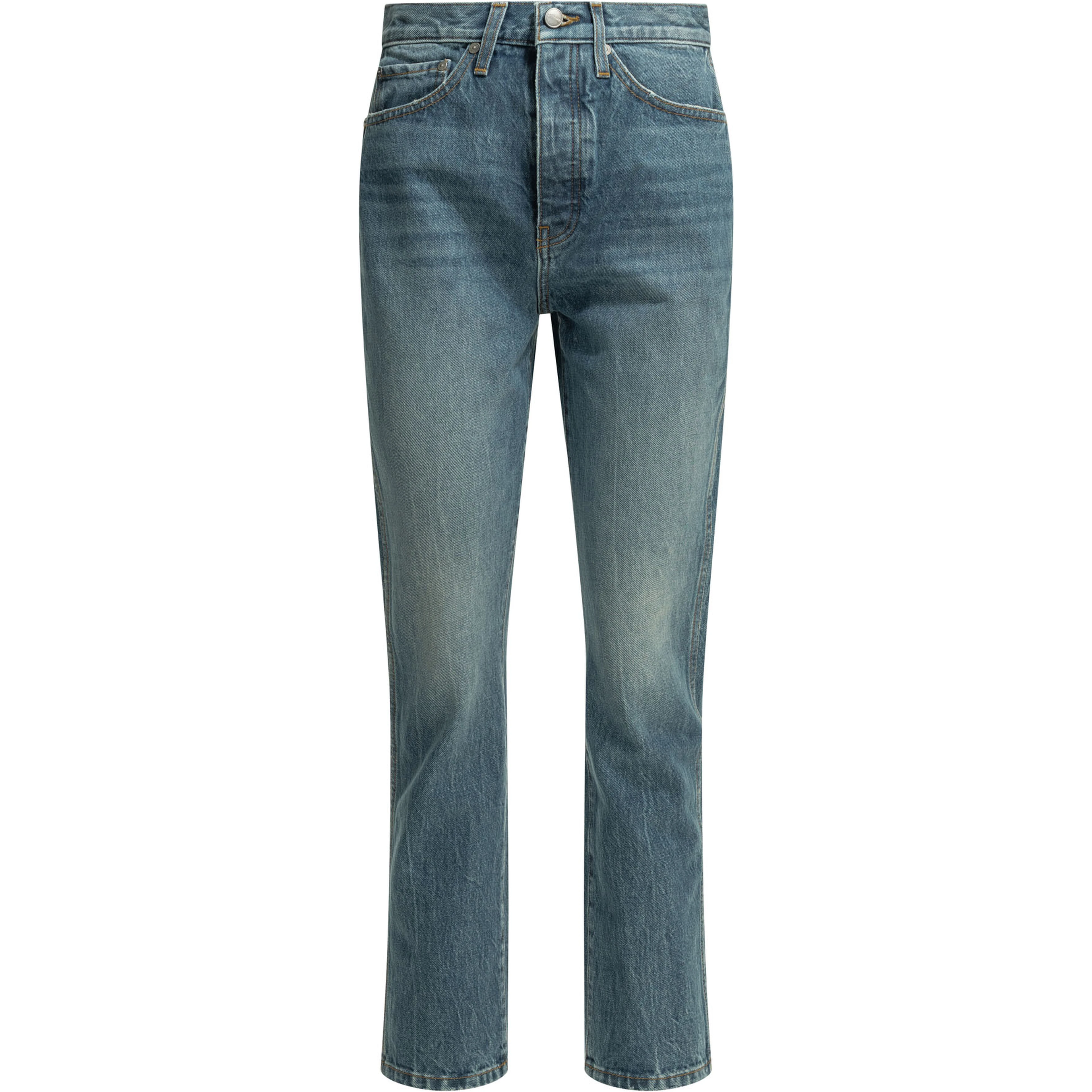 "Finley" Straight-Leg Jeans
