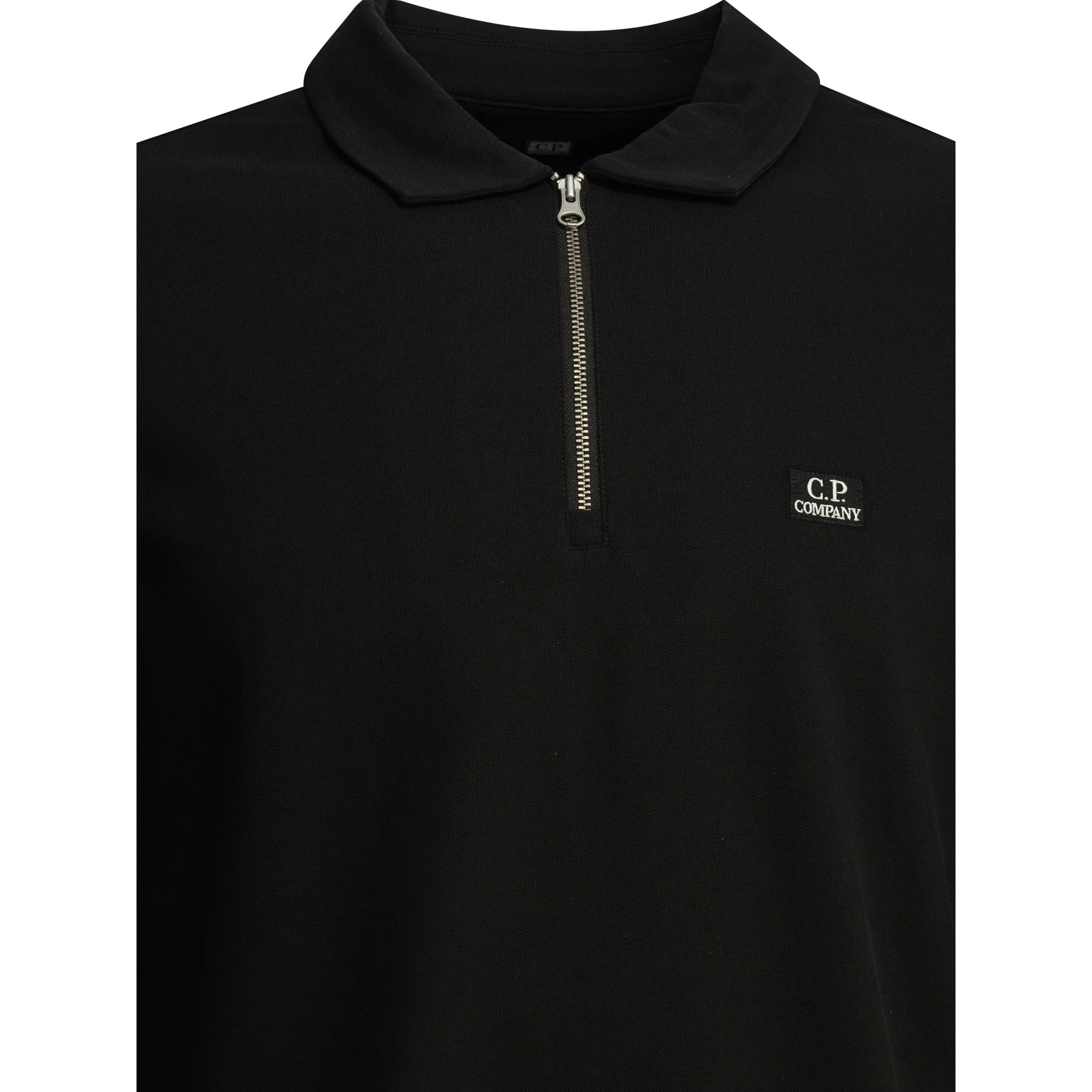 Half-zip polo shirt with logo