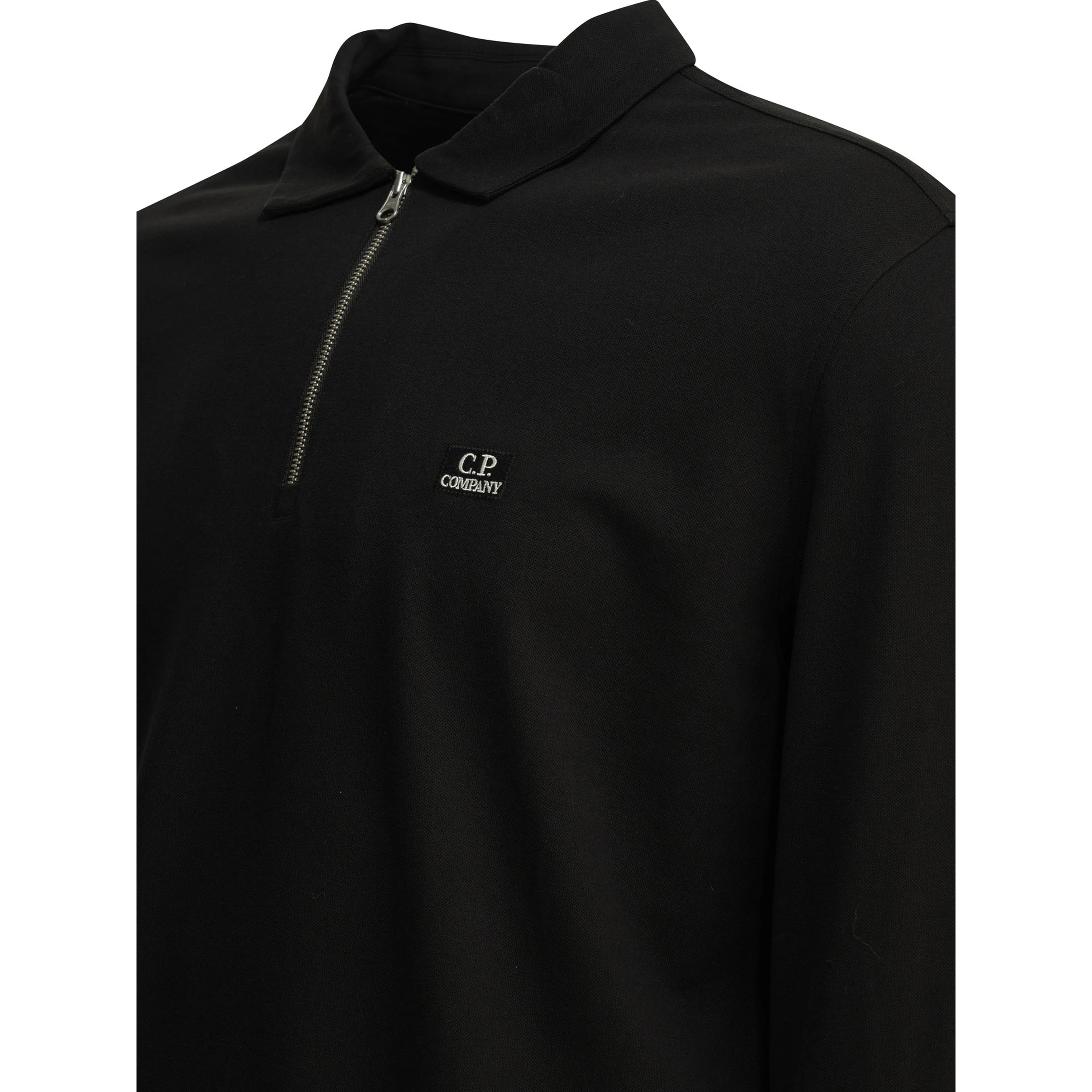 Half-zip polo shirt with logo