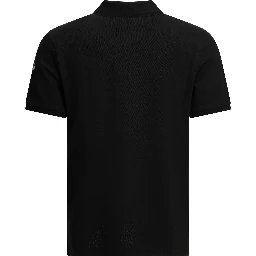Button-down polo shirt with logo