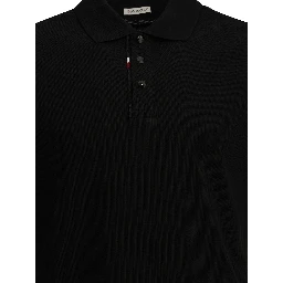 Button-down polo shirt with logo