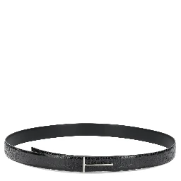 "T Line" Leather Belt