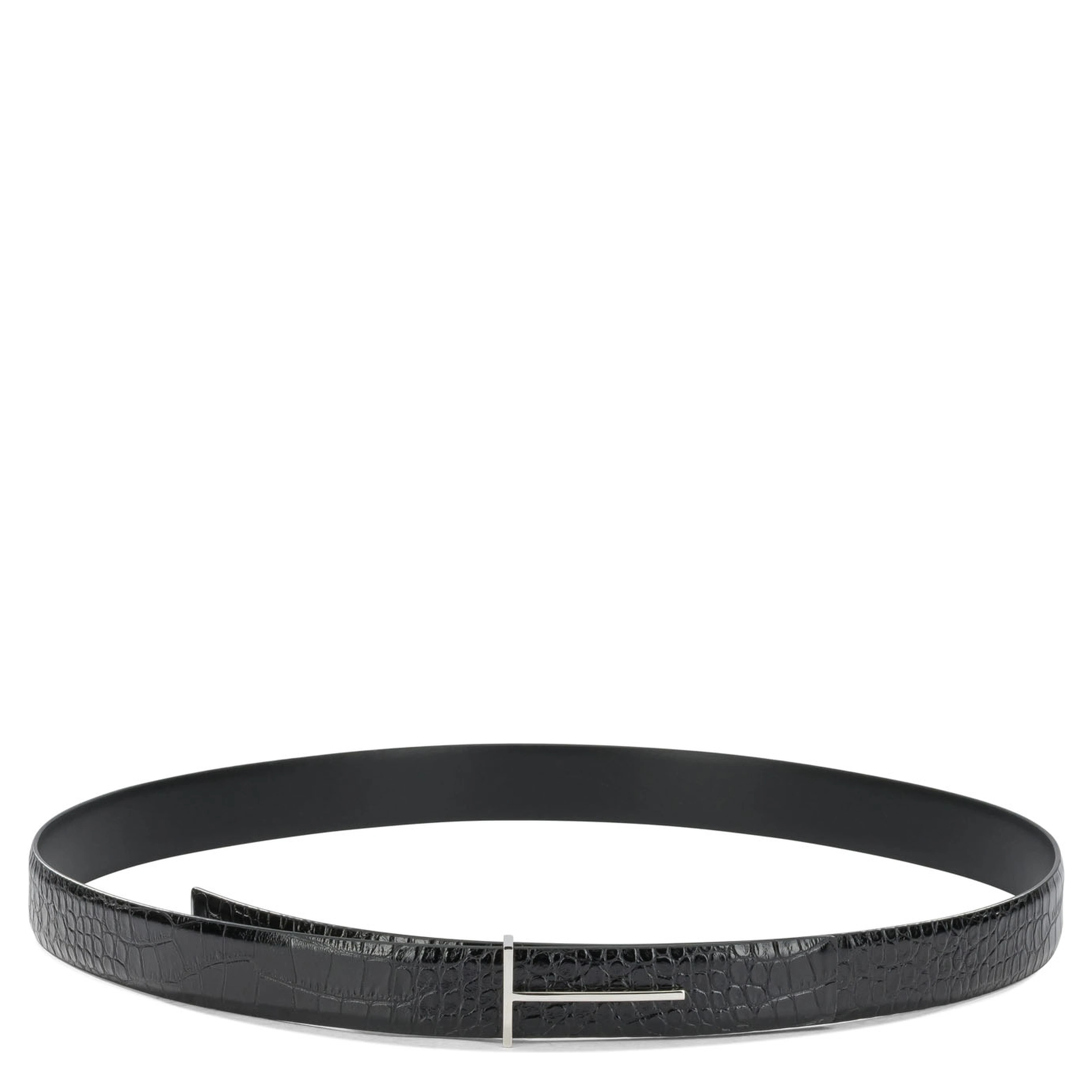 "T Line" Leather Belt