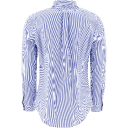 Casual slim-fit stretch shirt with logo