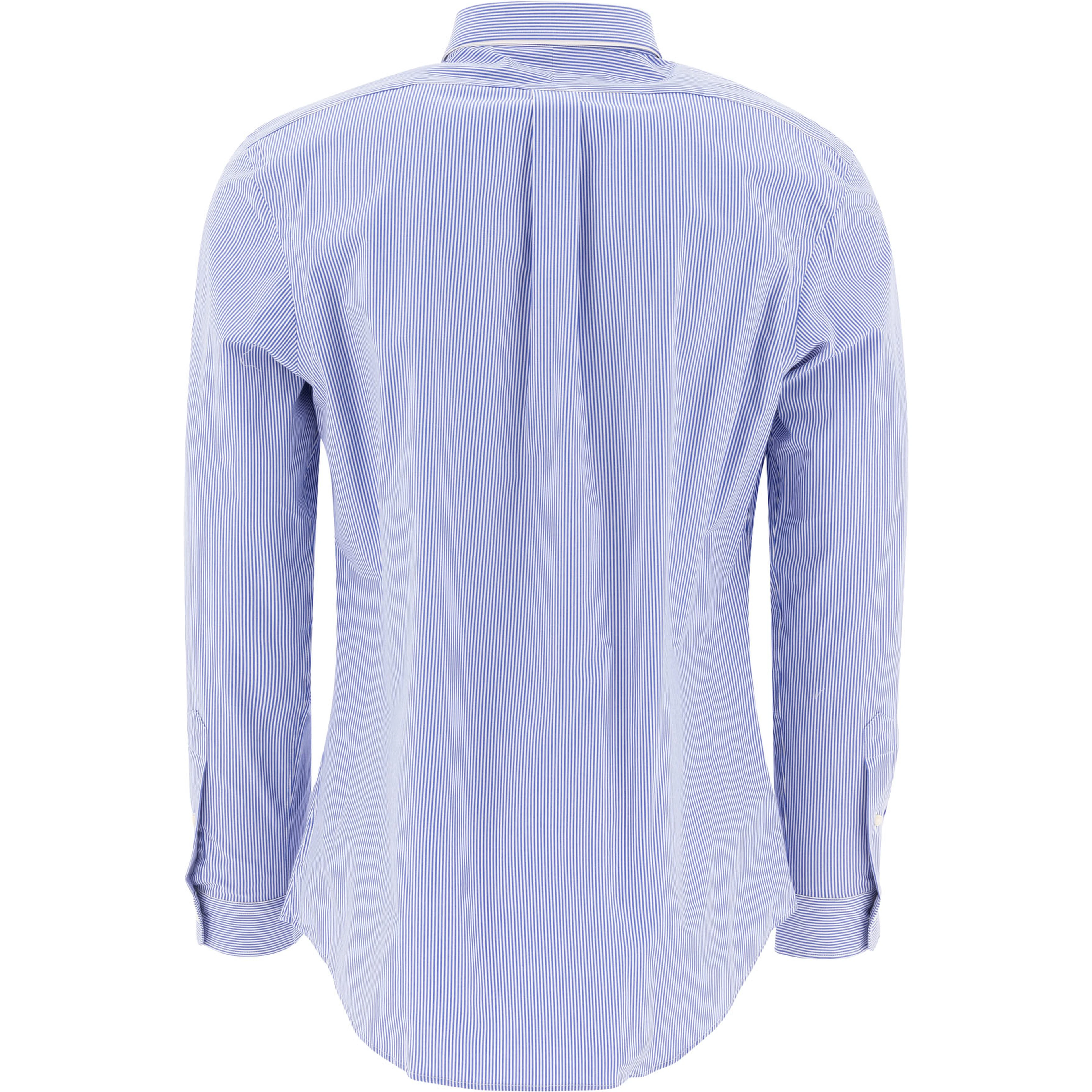 Casual slim-fit stretch shirt with logo