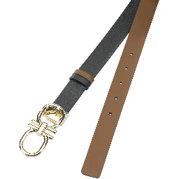 Leather belt with hooks