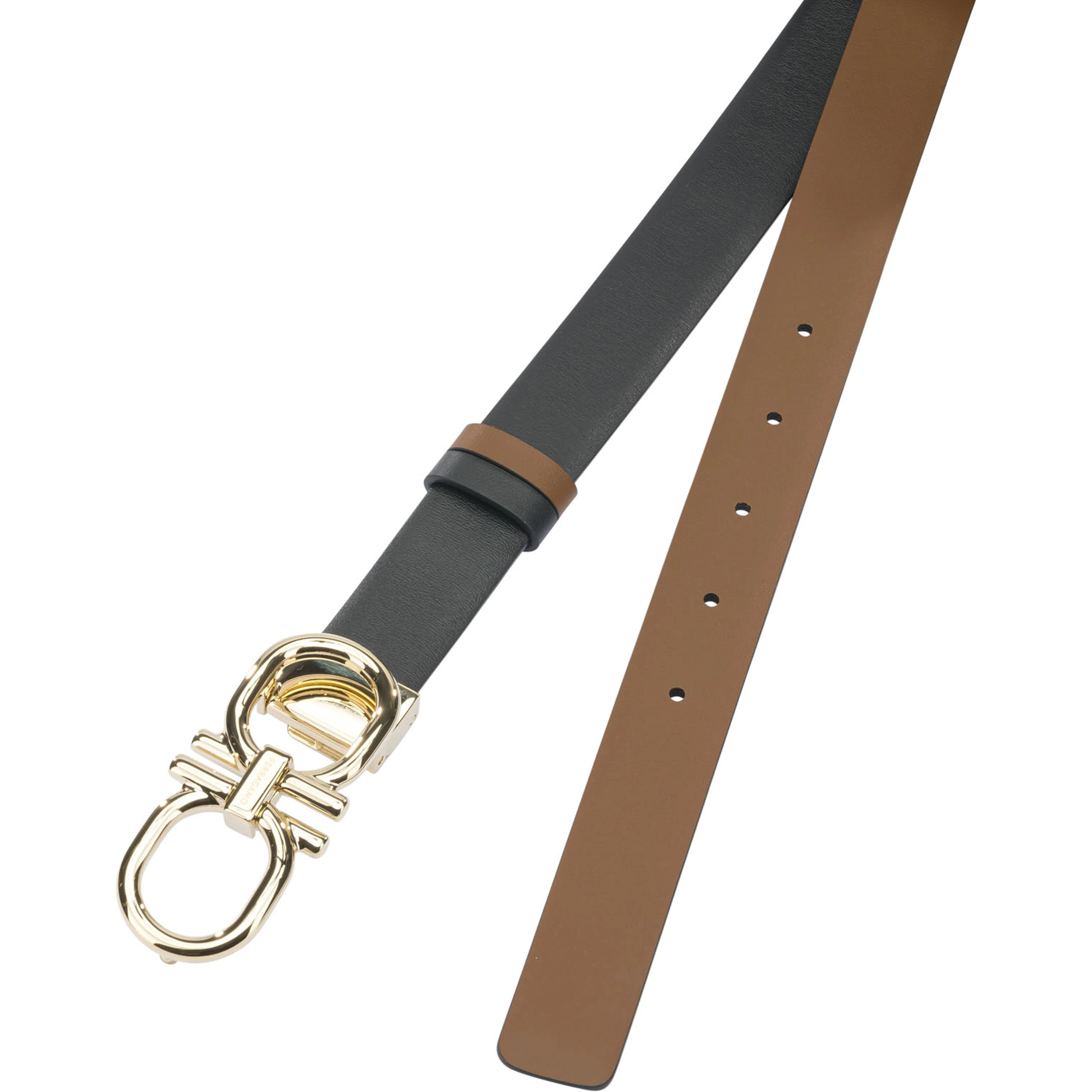 Leather belt with hooks