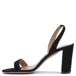 "So Nude Block 85mm" Heeled Sandals