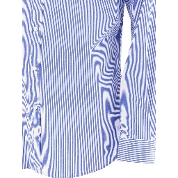 Casual slim-fit stretch shirt with logo
