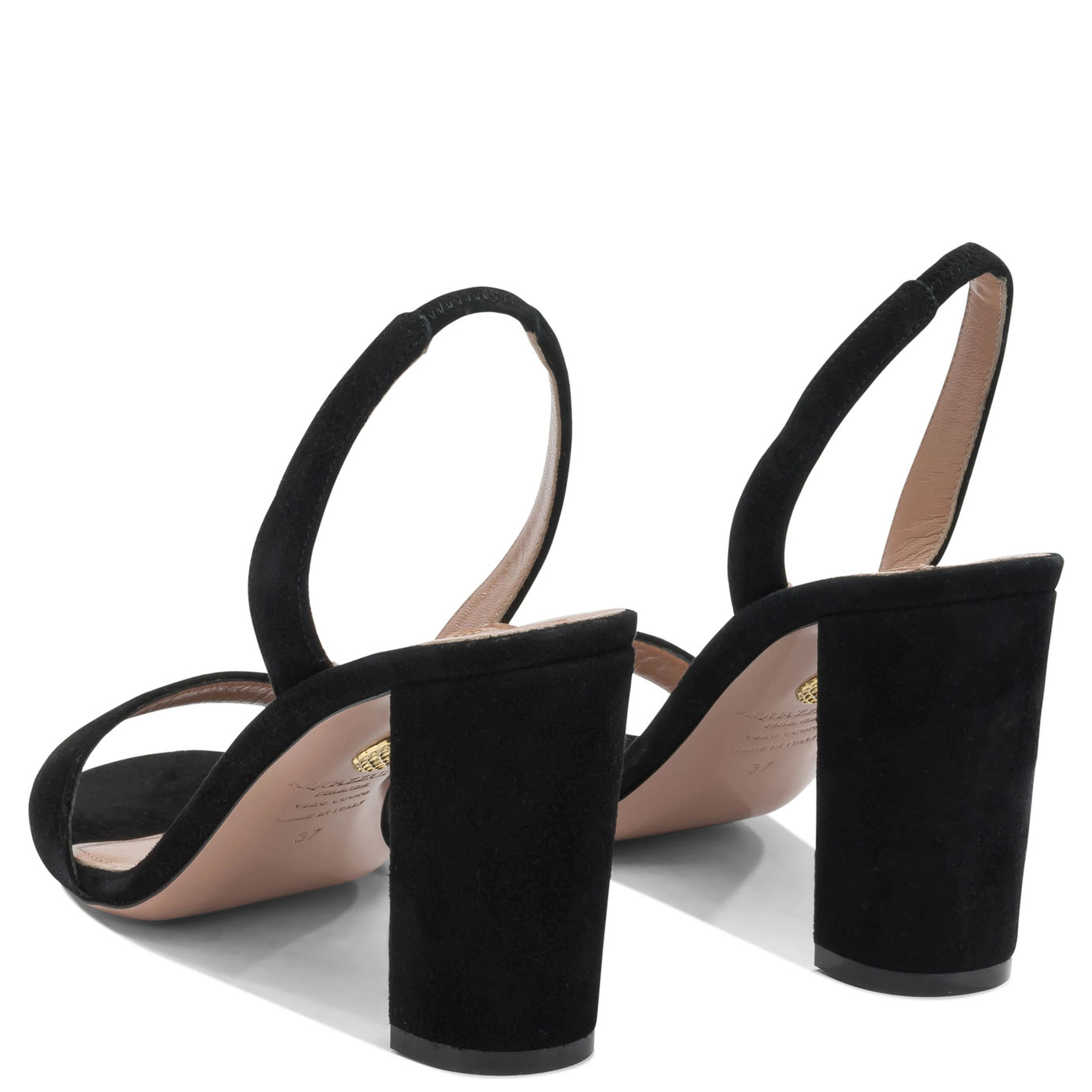 "So Nude Block 85mm" Heeled Sandals
