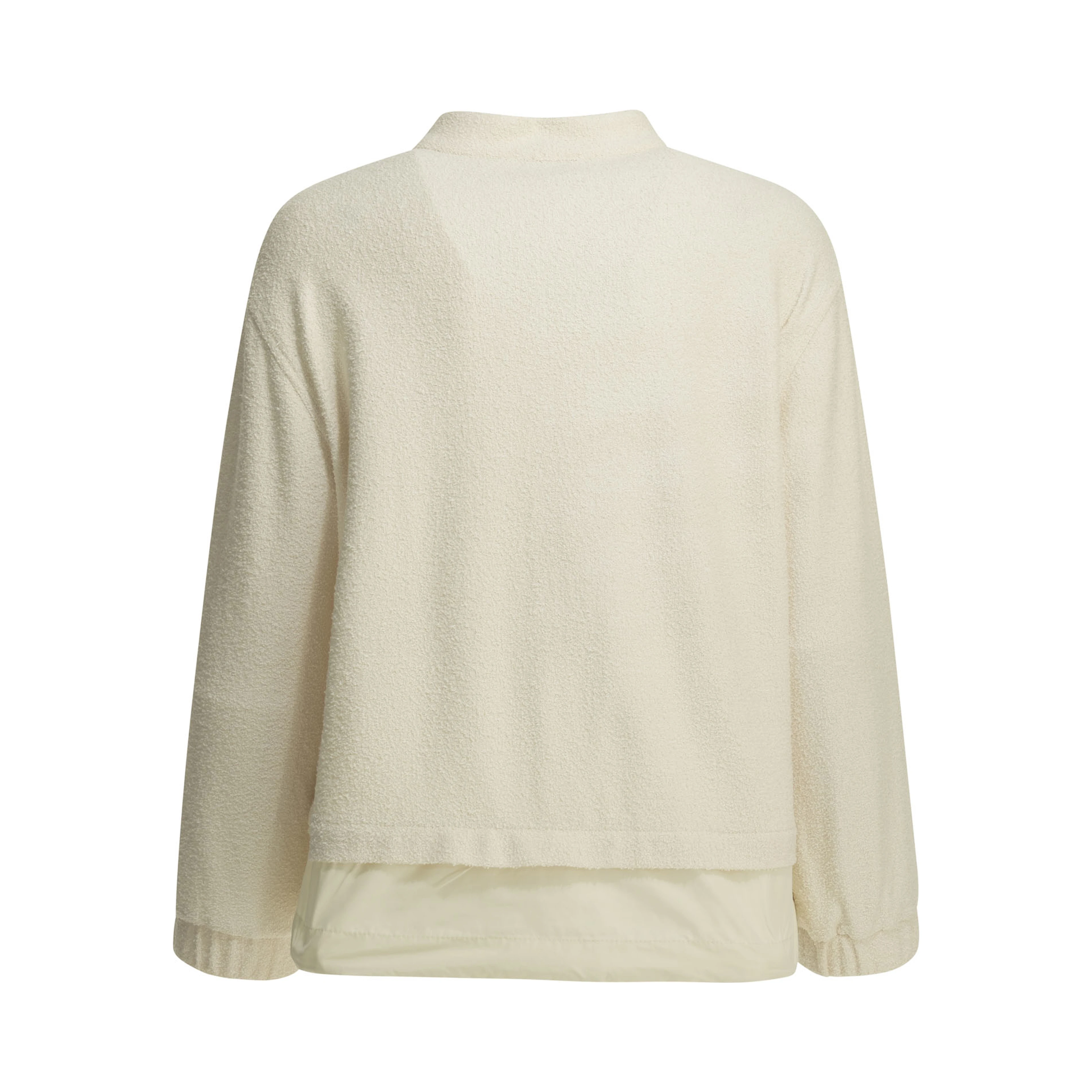 Cotton bouclé bomber jacket