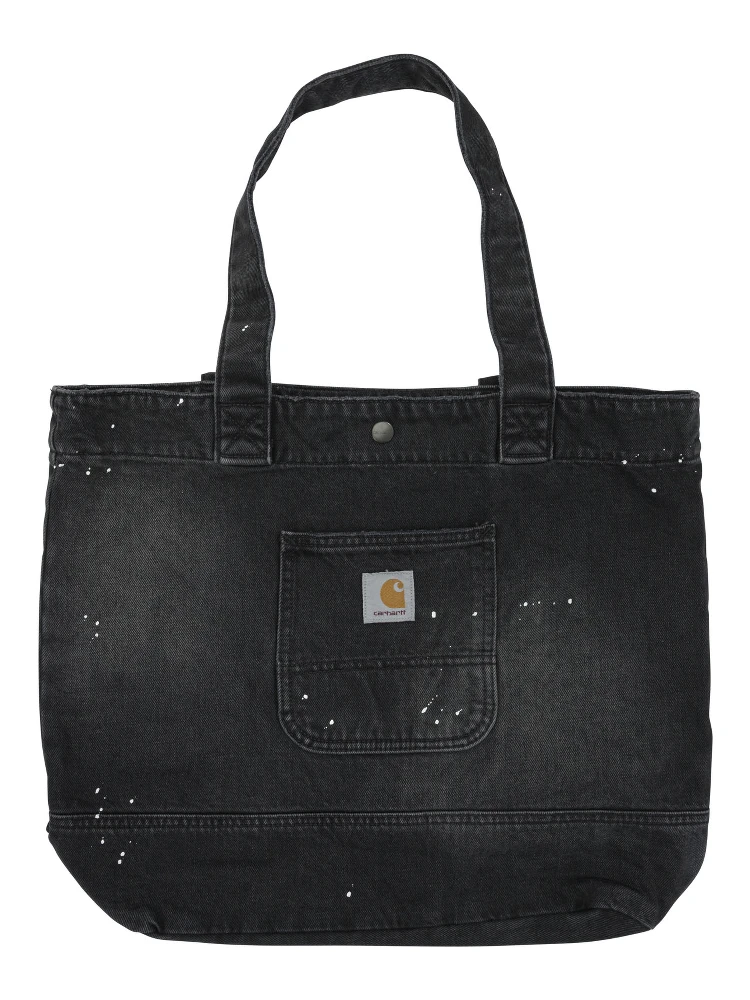 "Denim Tote" large shoulder bag