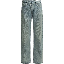 "Criss Cross" wide leg jeans