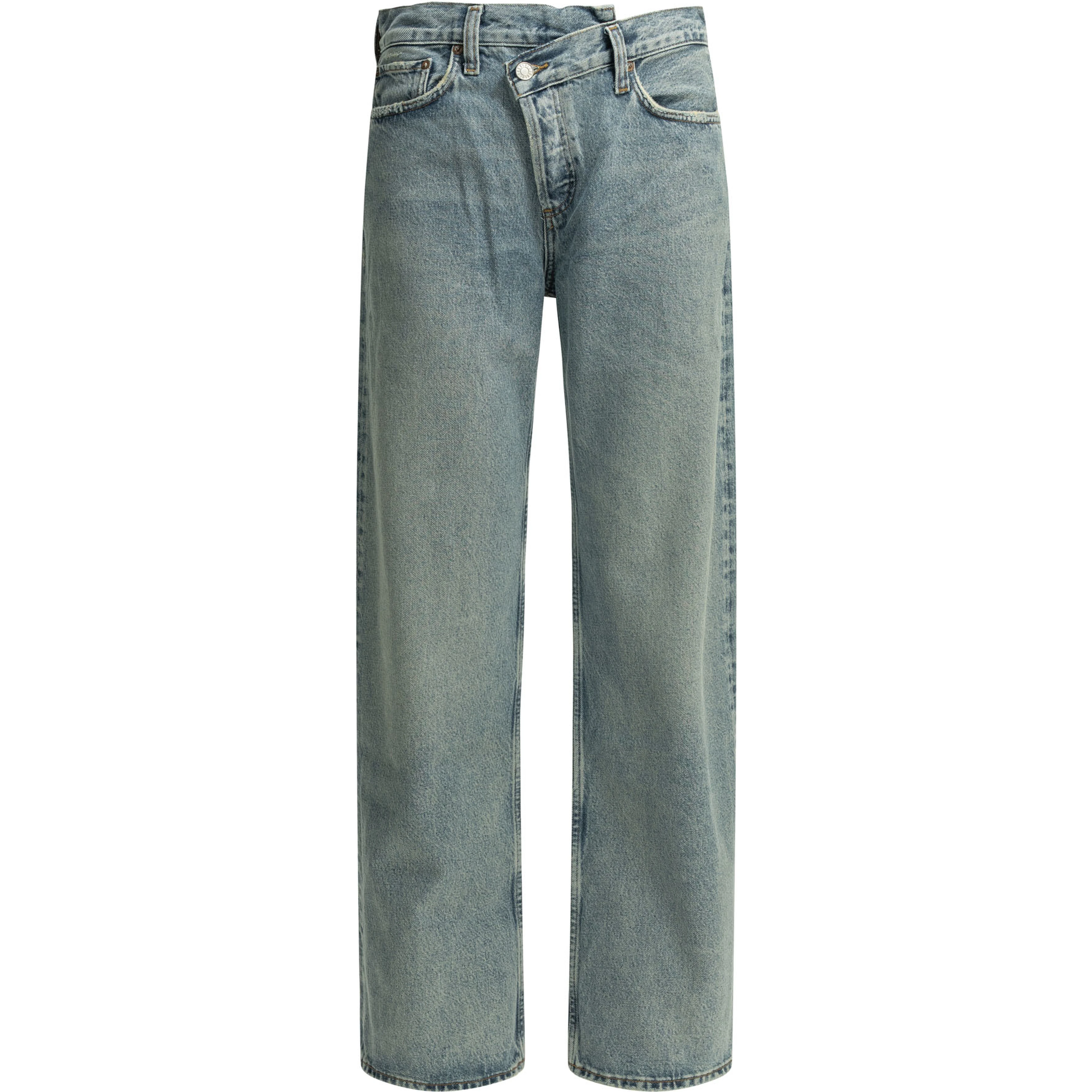 "Criss Cross" wide leg jeans