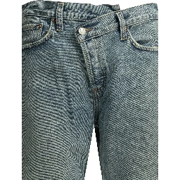"Criss Cross" wide leg jeans