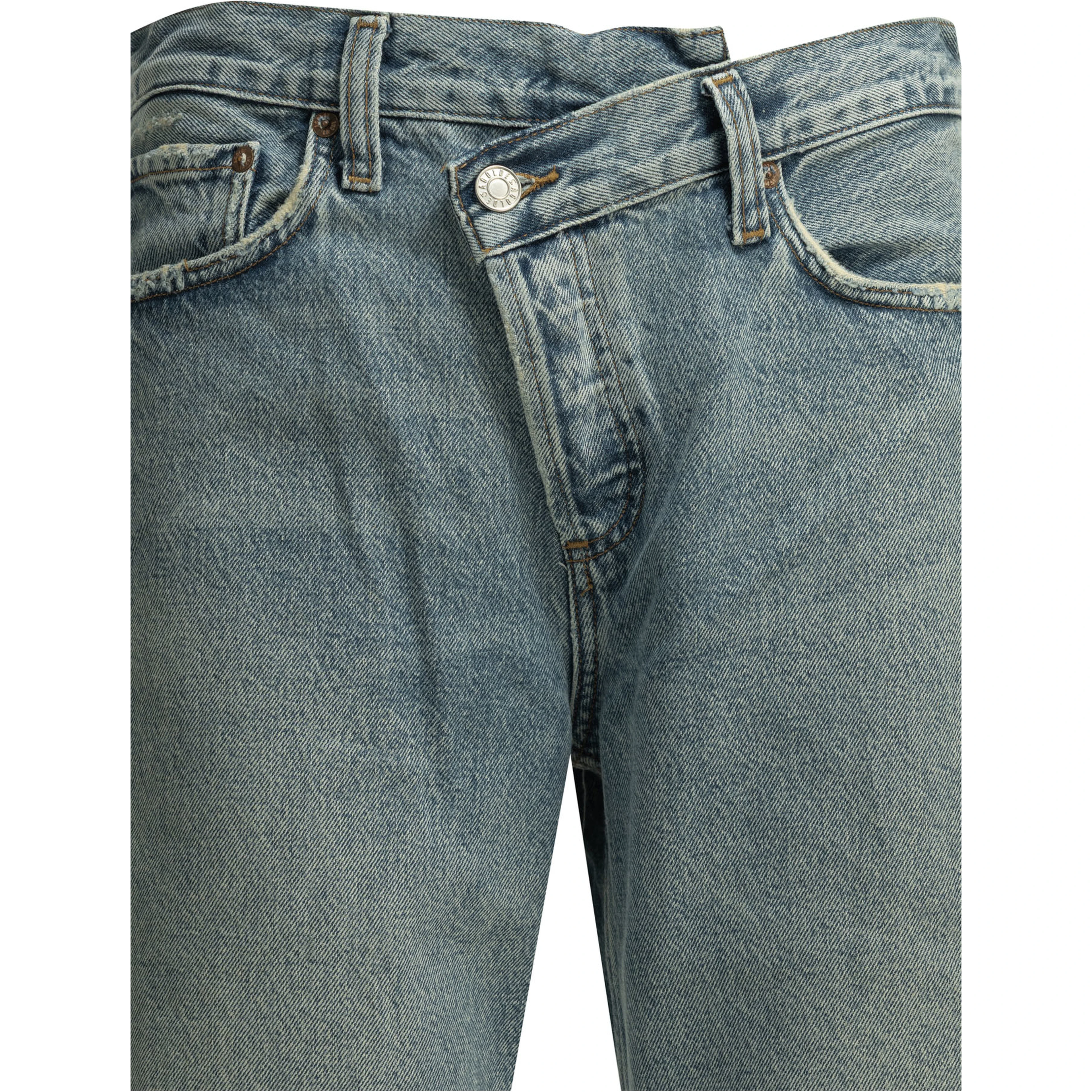 "Criss Cross" wide leg jeans