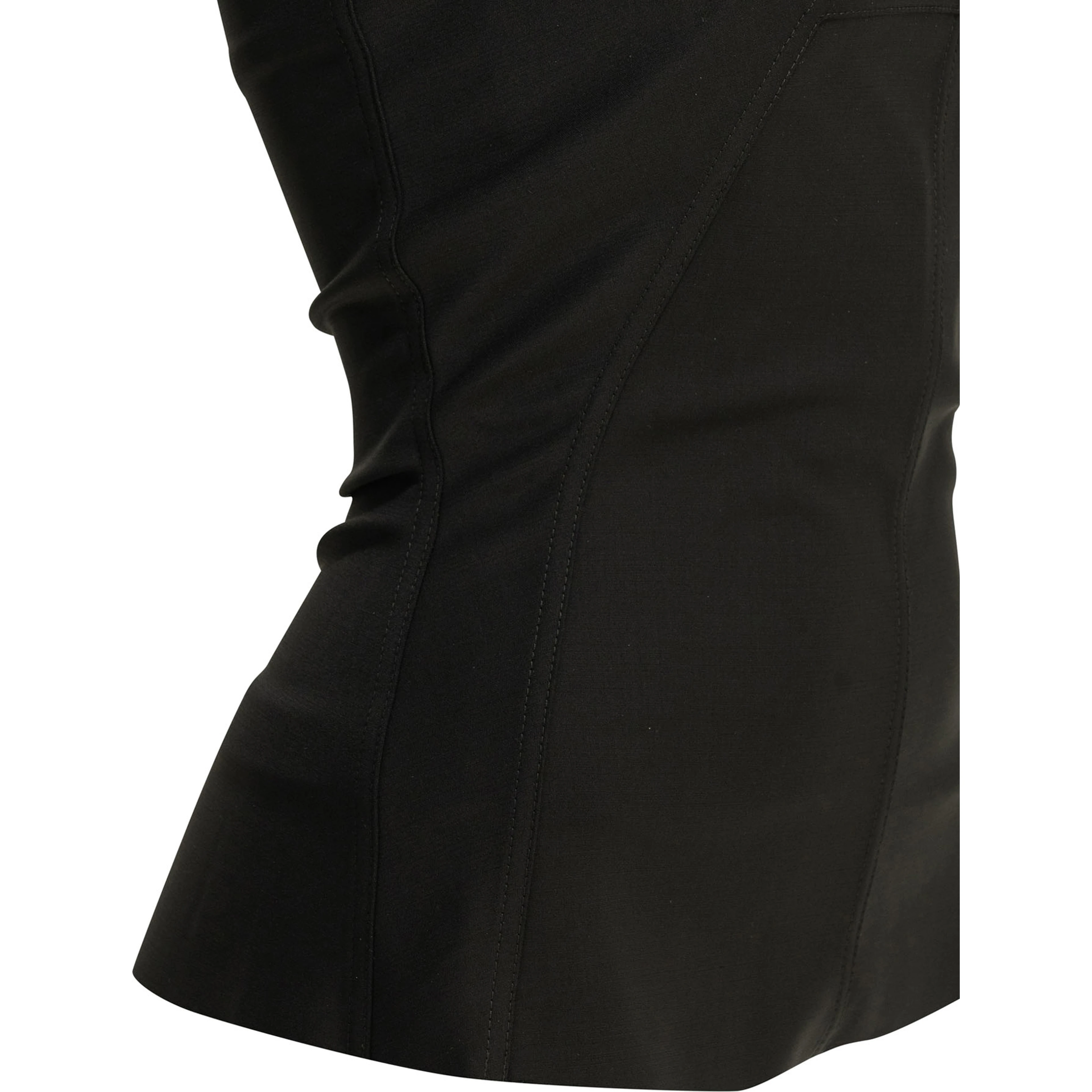 Wool crepe bustier top