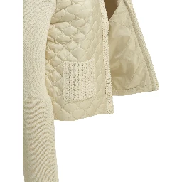 Quilted cotton cardigan