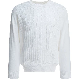 Ribbed crew-neck sweater