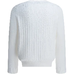 Ribbed crew-neck sweater