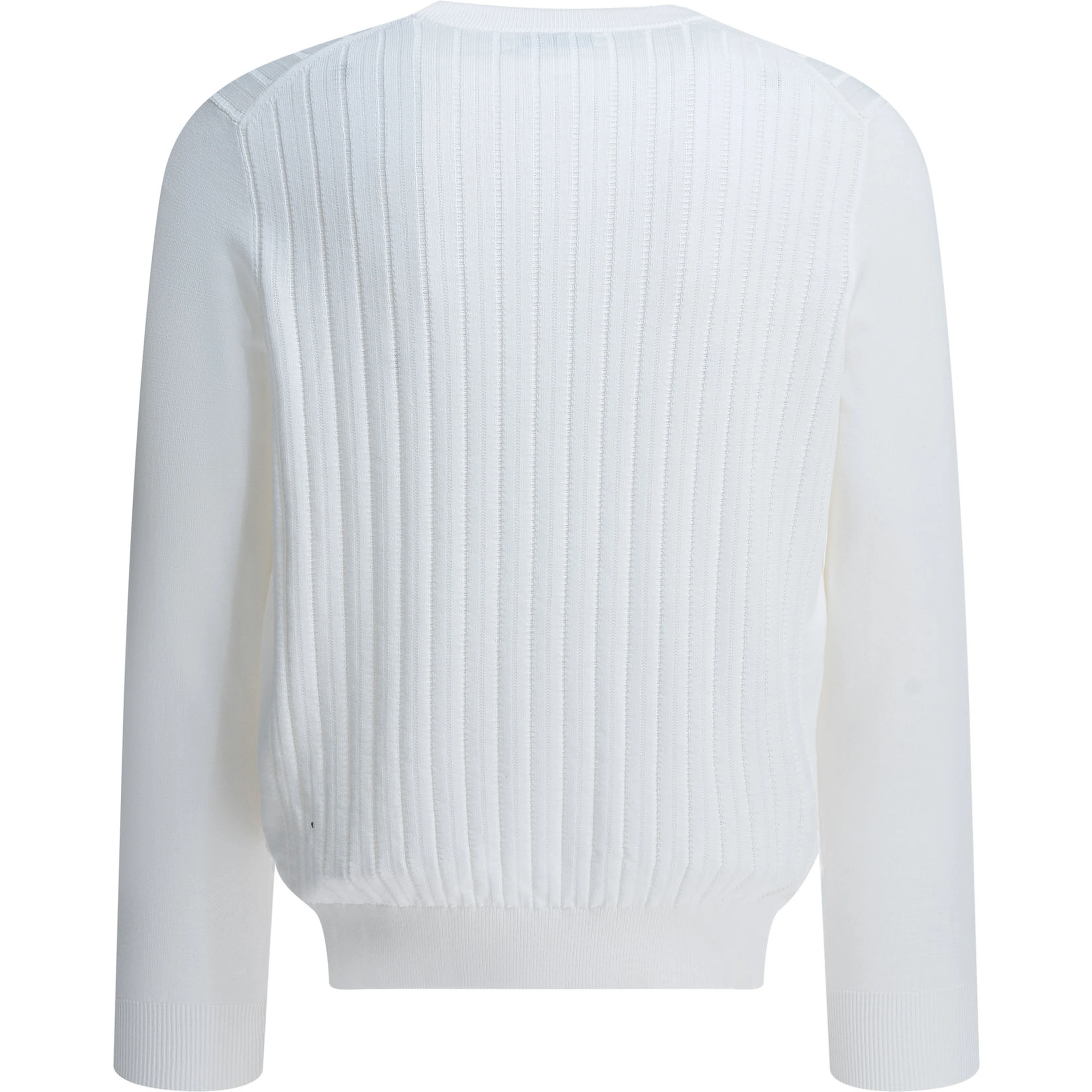Ribbed crew-neck sweater