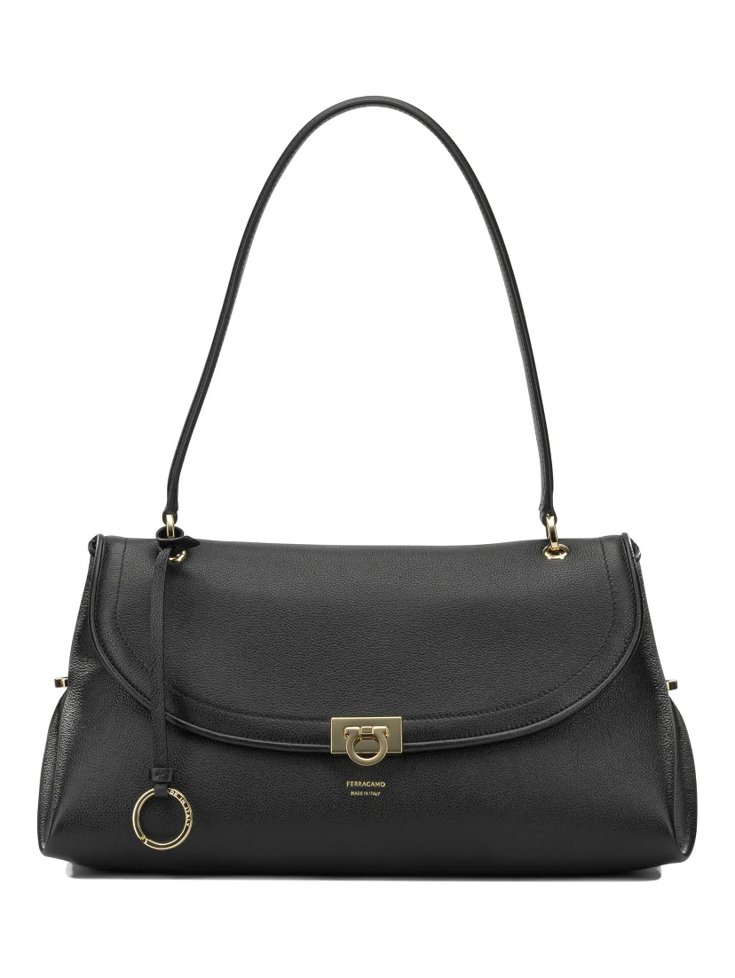 Medium "Gancini" Shoulder Bag