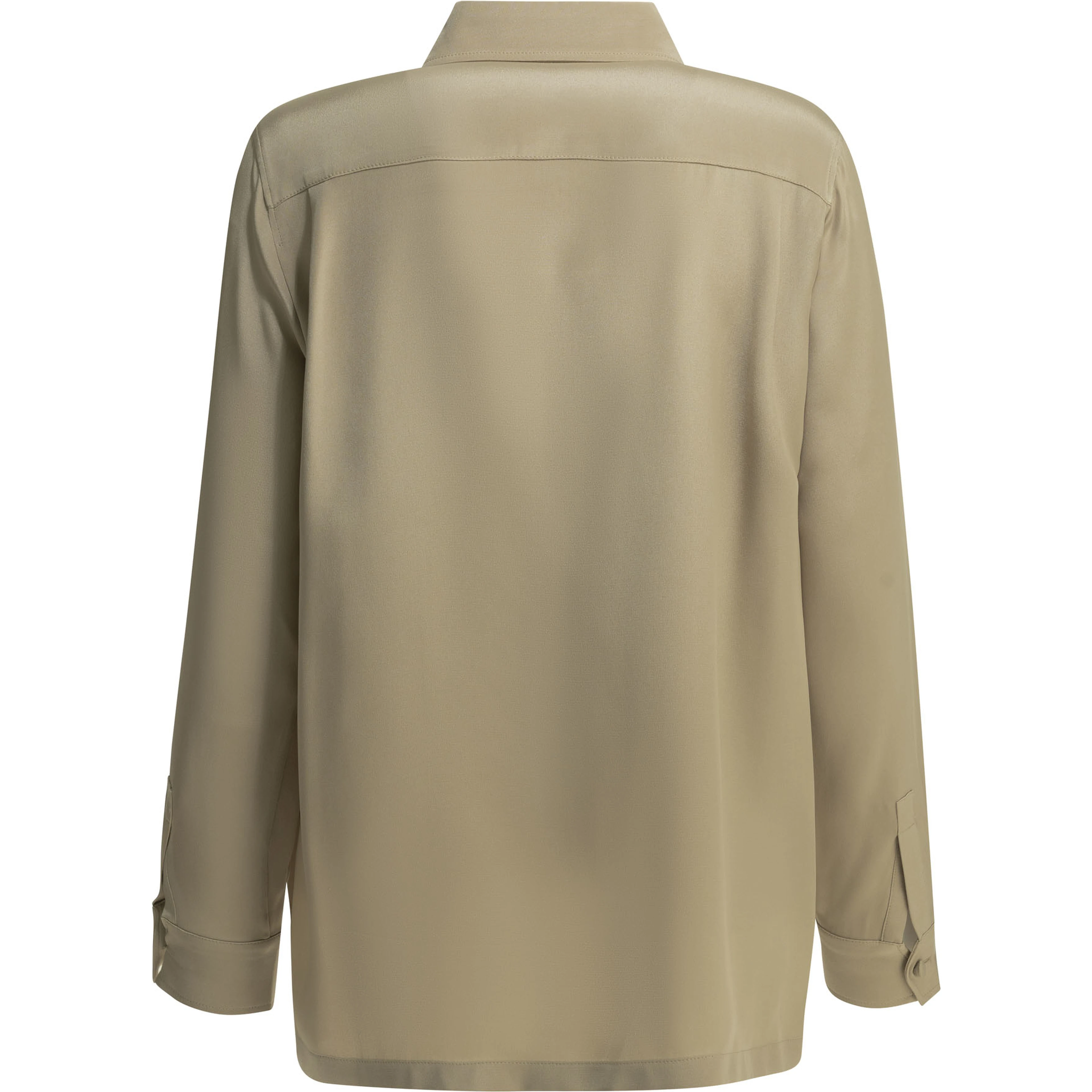 Casual shirt in silk crêpe de Chine