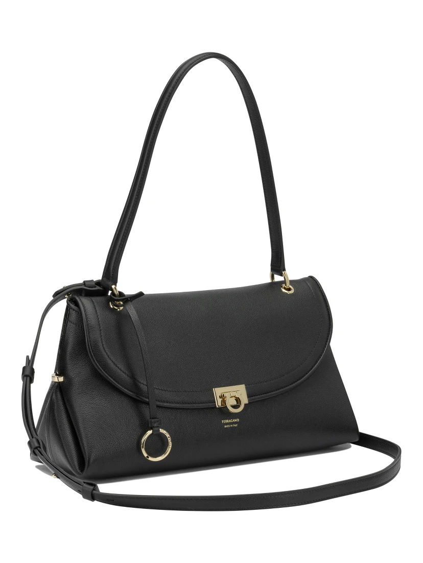 Medium "Gancini" Shoulder Bag