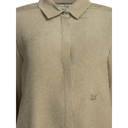 Casual shirt in silk crêpe de Chine