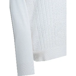 Ribbed crew-neck sweater