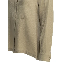 Casual shirt in silk crêpe de Chine