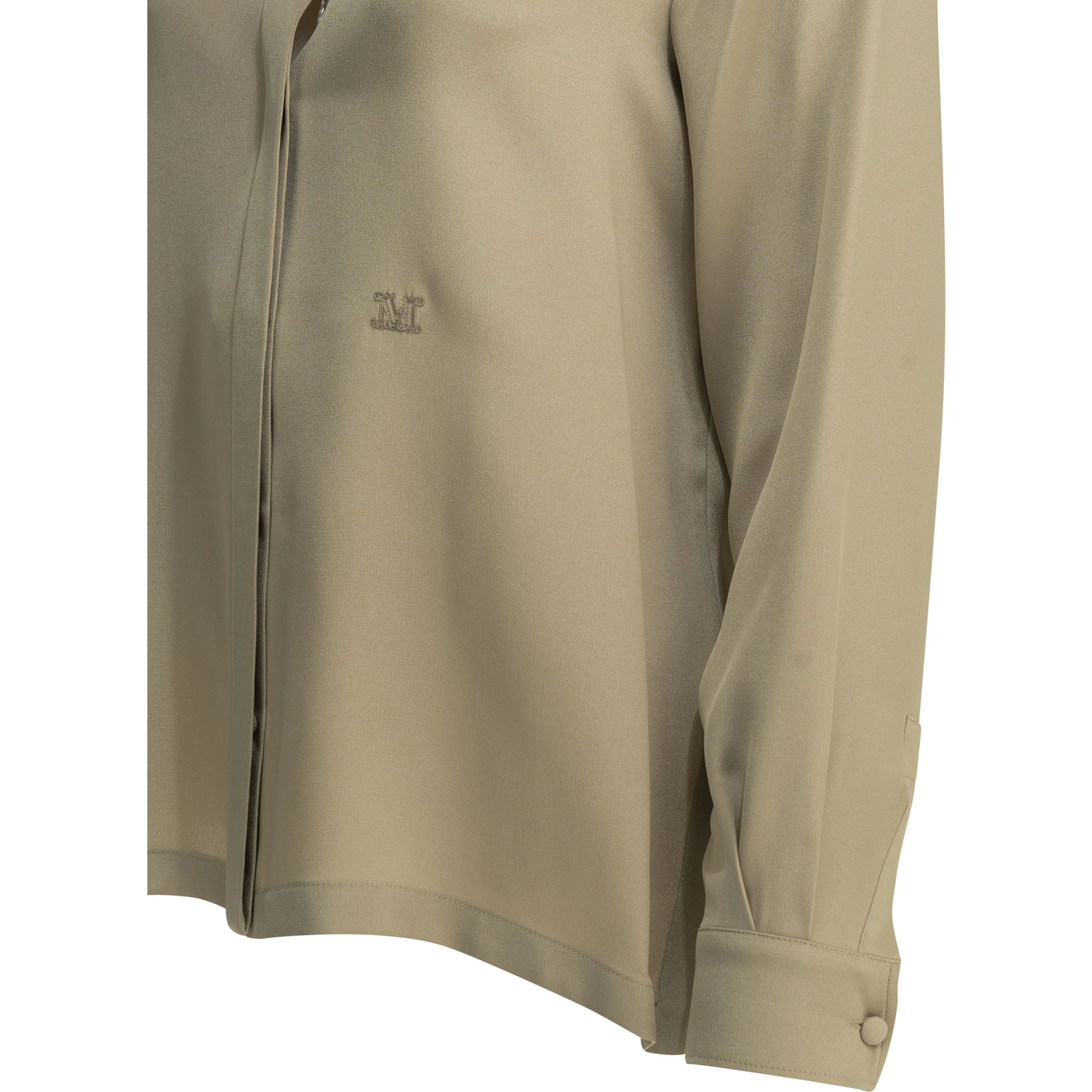 Casual shirt in silk crêpe de Chine