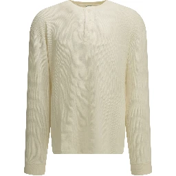 Henley T-shirt with a honeycomb pattern