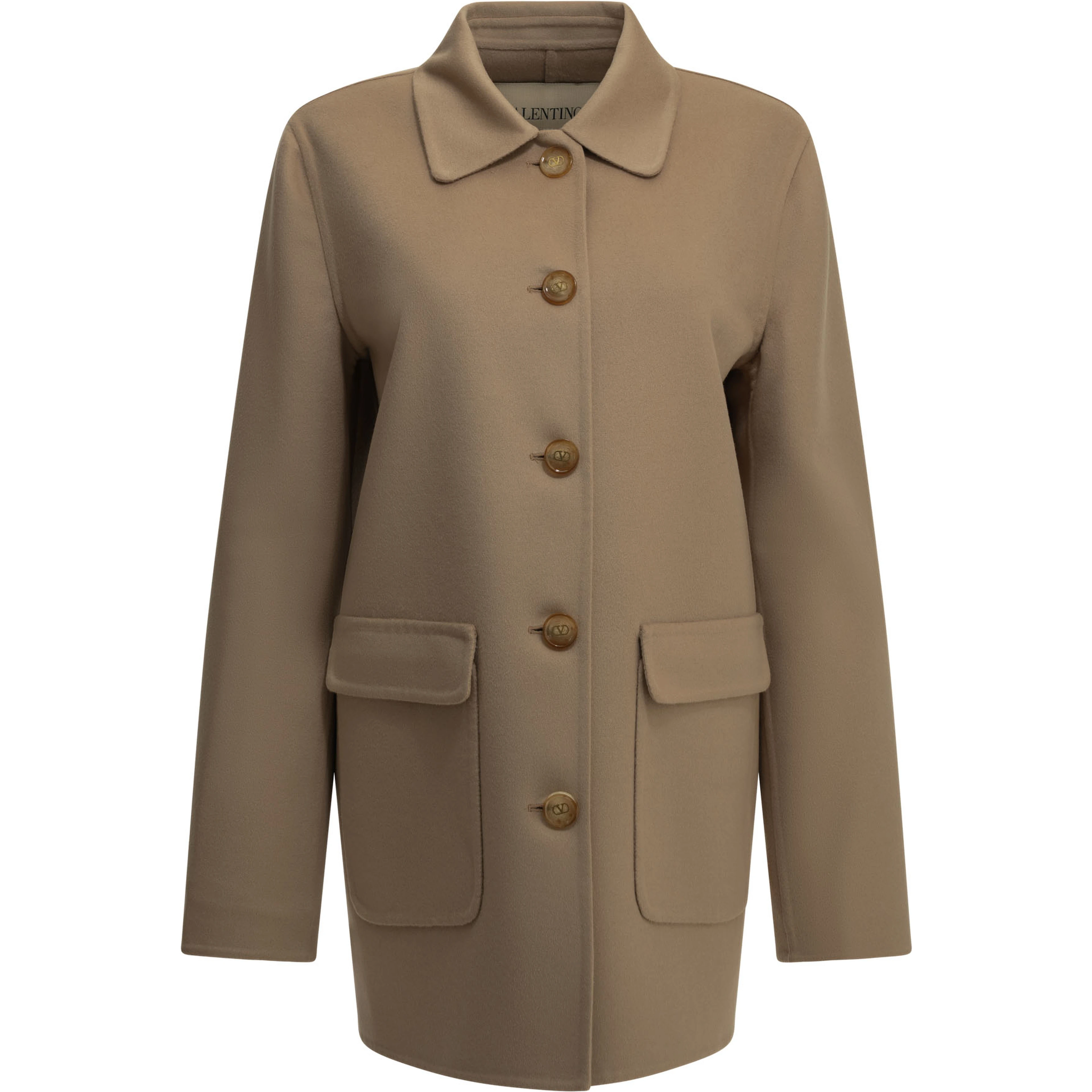 "VLogo" Short Coat